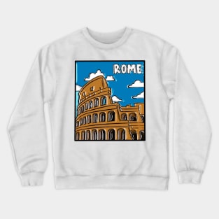 Rome Italy Decal Crewneck Sweatshirt